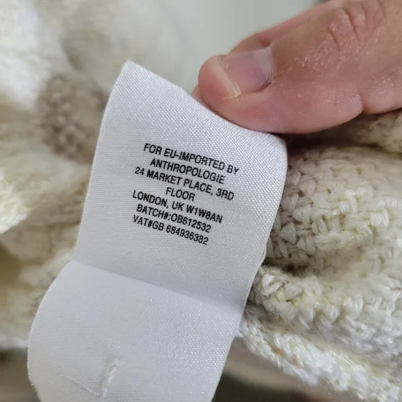 MOTH Anthropologie Mahalia Kimono Bell Sleeve Thick Neutral Cardigan, Size Small - Picture 7 of 10